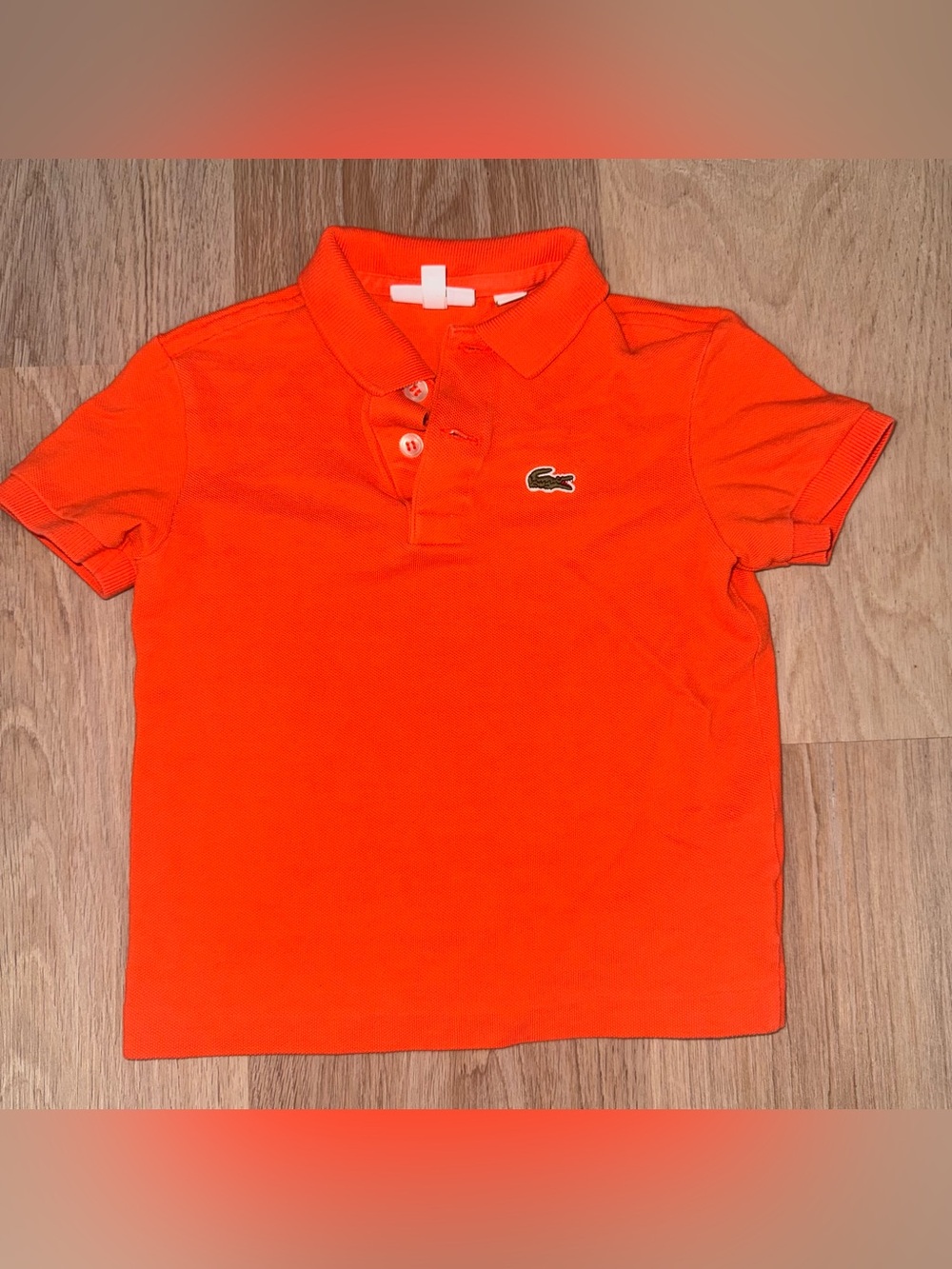 Lacoste Orange Baby Polo - Size 3